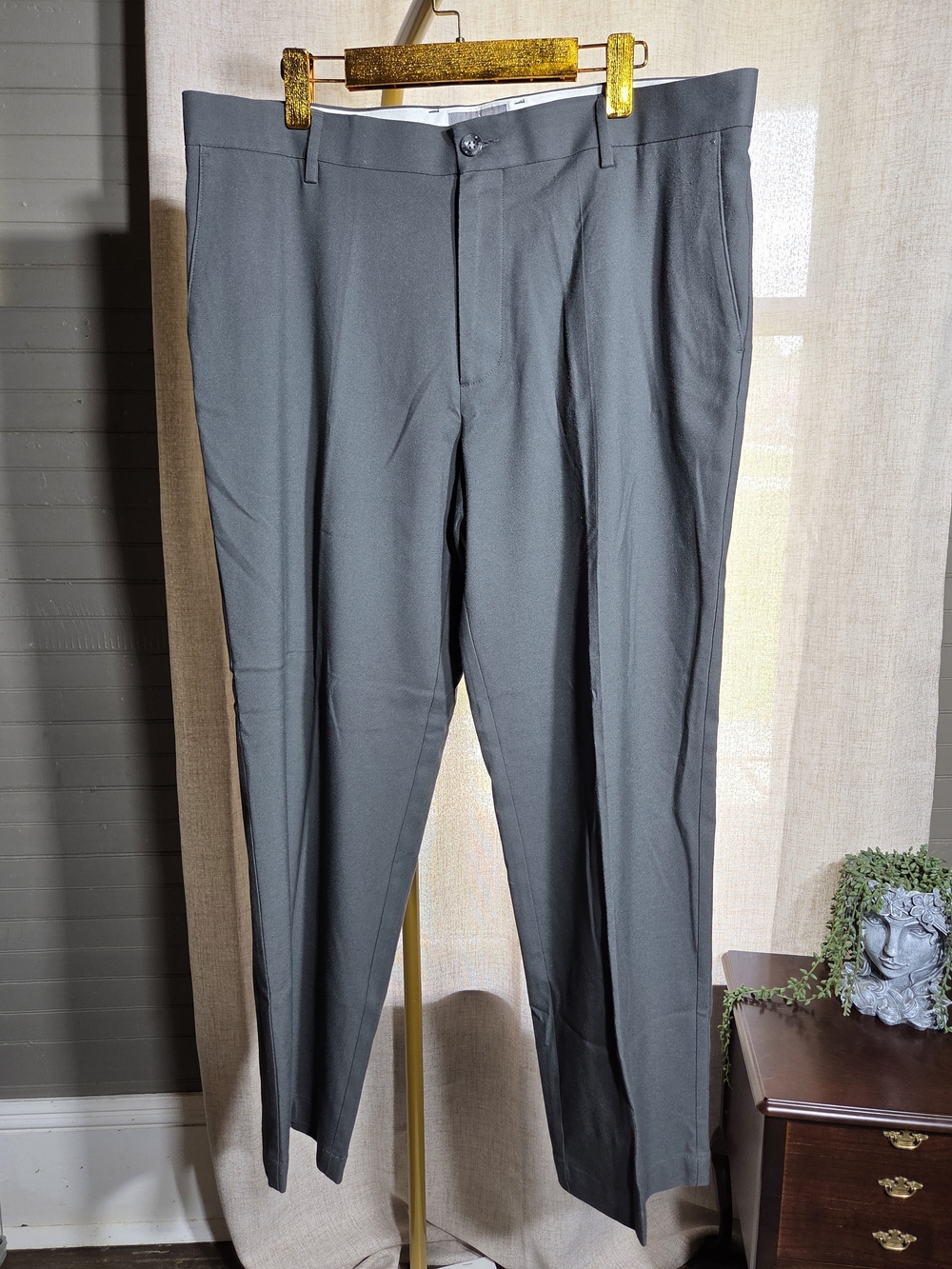 Dockers Men's Charcoal Gray Chinos - Slim Dress Pants